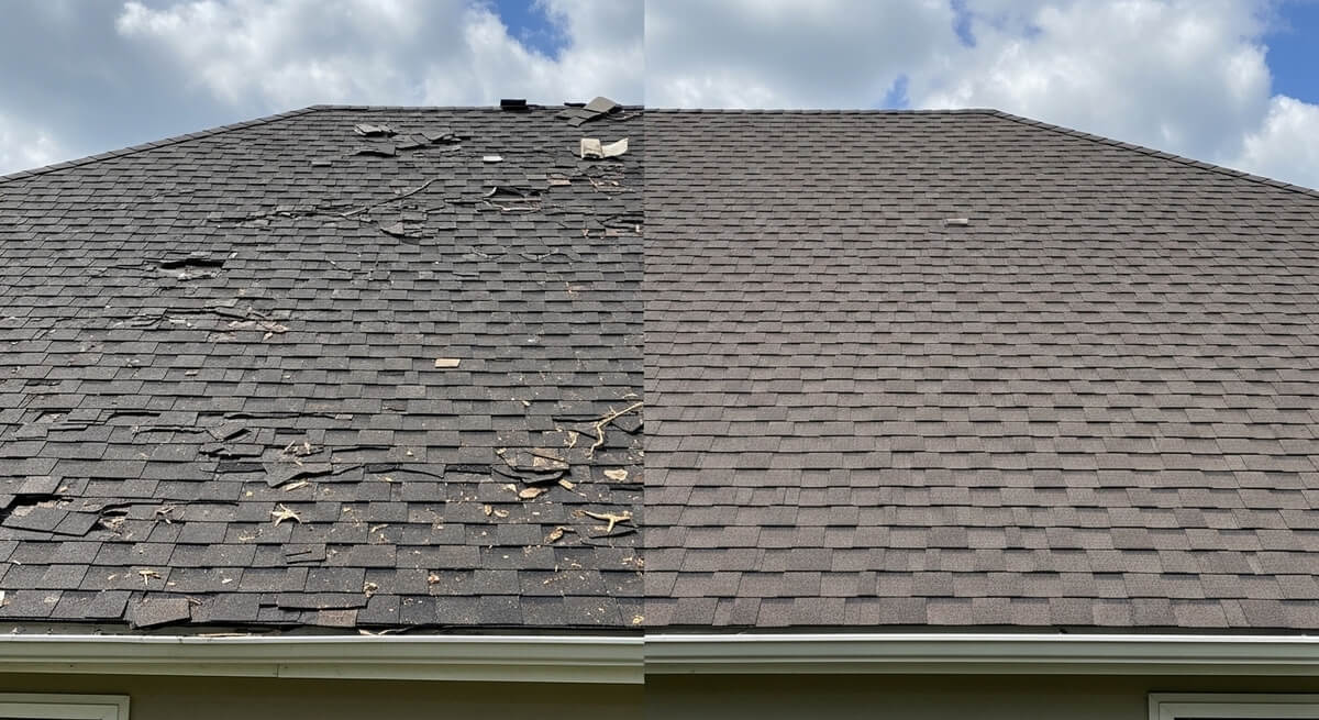 Home with a newly replaced roof in Tempe, AZ
