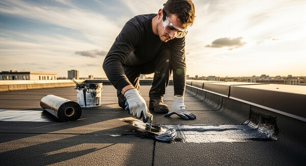 Reflective roof coating applied to reduce cooling costs in Tempe, AZ