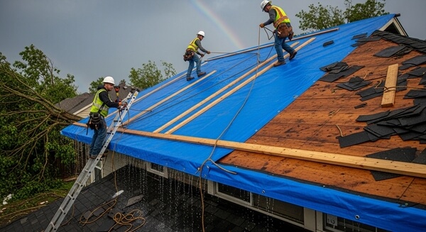 emergency roof repair service after storm damage in Tempe AZ